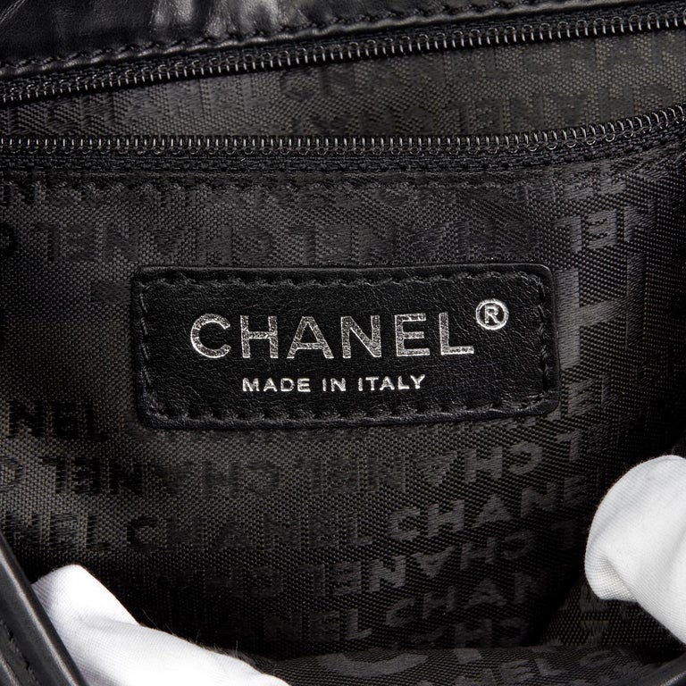 2005 Chanel Black Quilted Aged Calfskin Leather Timeless Messenger Flap ...