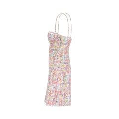 2005 Chanel Cruise Balconette Watercolour Print Dress