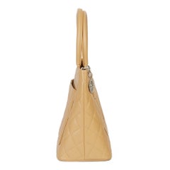 2005 Chanel Dark Beige Caviar Leather Medallion Tote