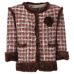 2005 Chanel Furry Tweed Jacket