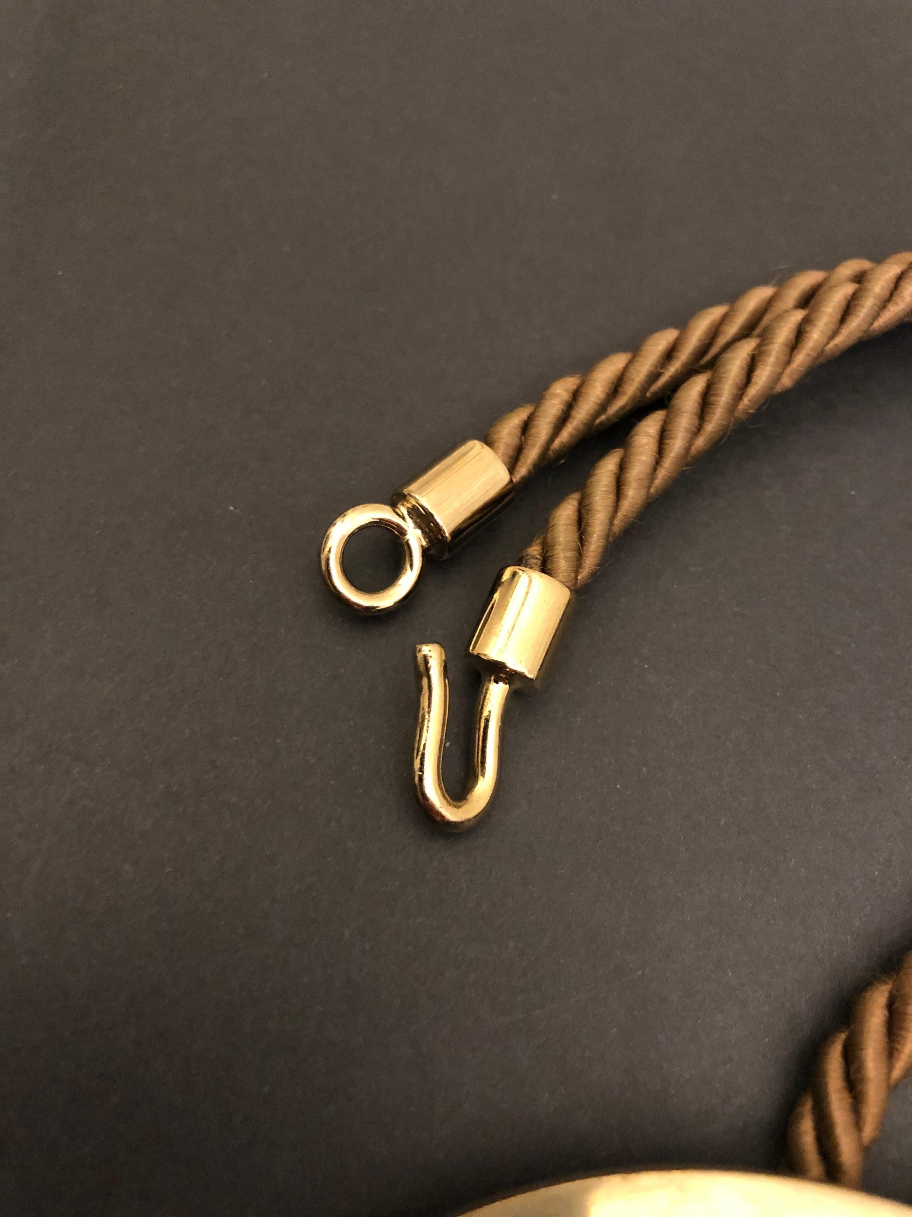 2005 CHANEL Gold Toned Massive CC Rope Necklace  1