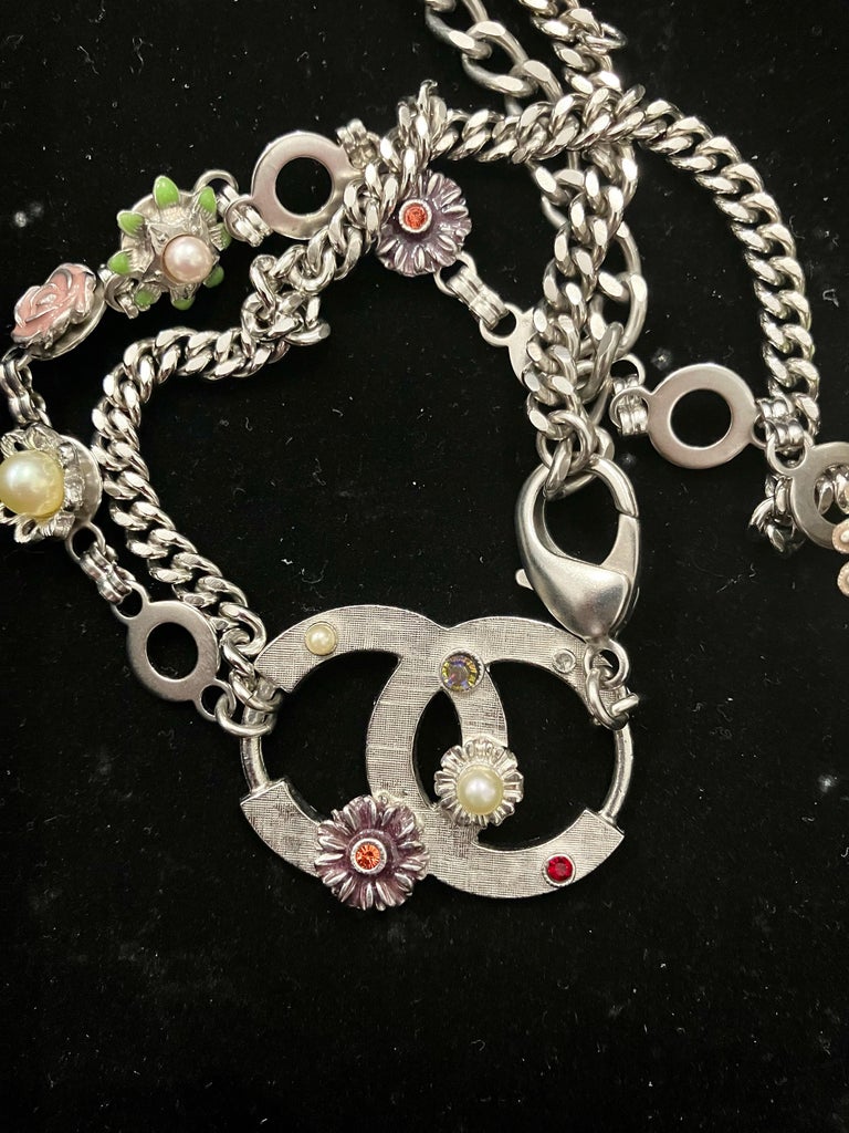 2005 Chanel Logo Catwalk Chain Belt For Sale at 1stDibs