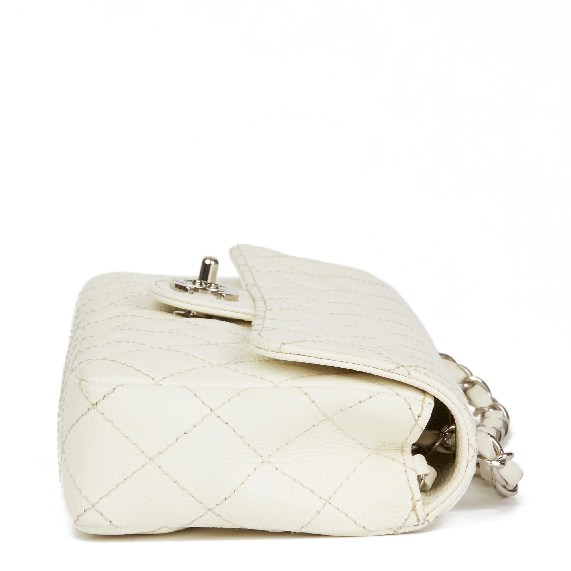 white chanel caviar bag