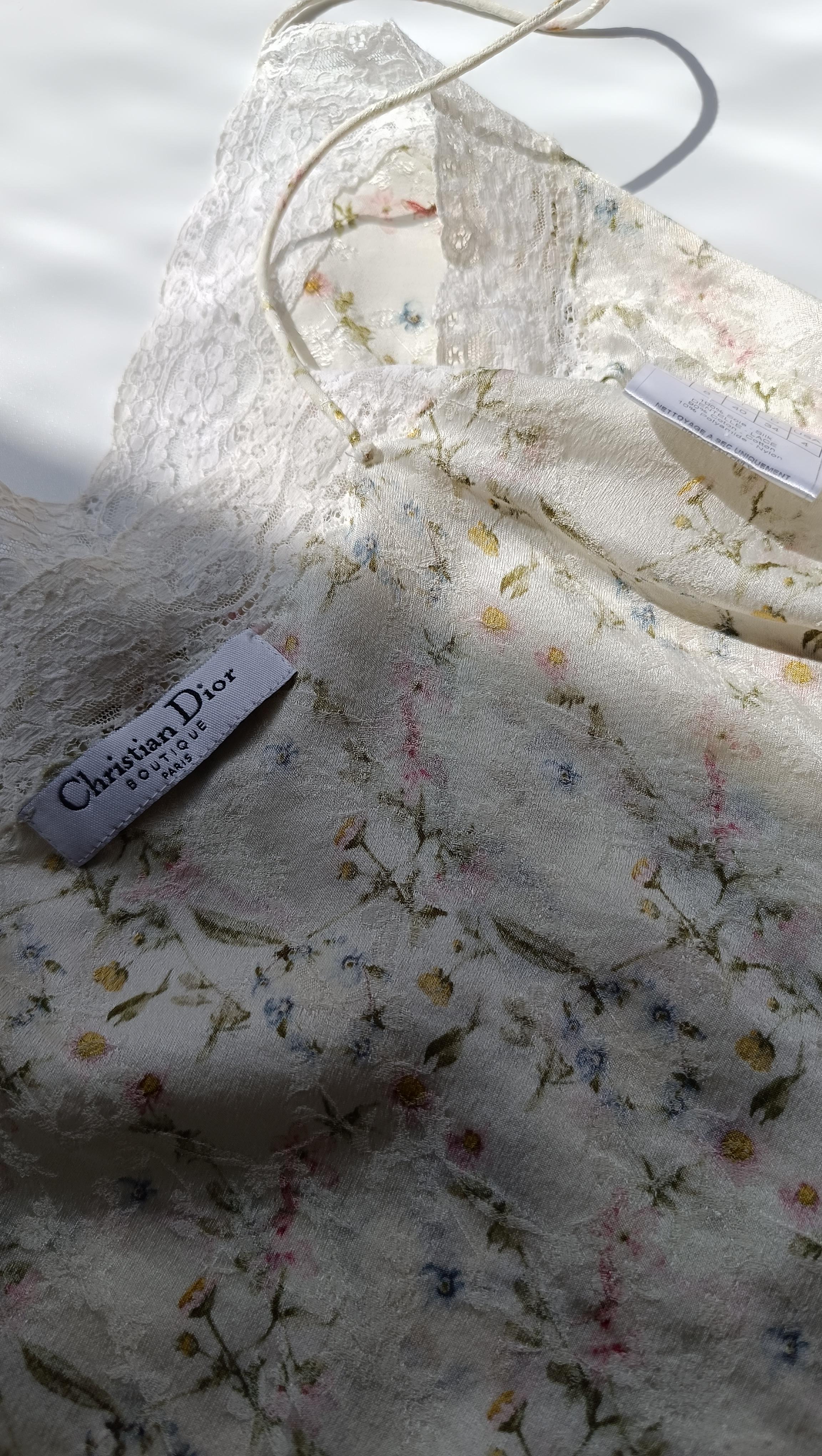 2005 Christian Dior & Galliano Top in seta per la sfilata primavera/estate 2005 in vendita 10