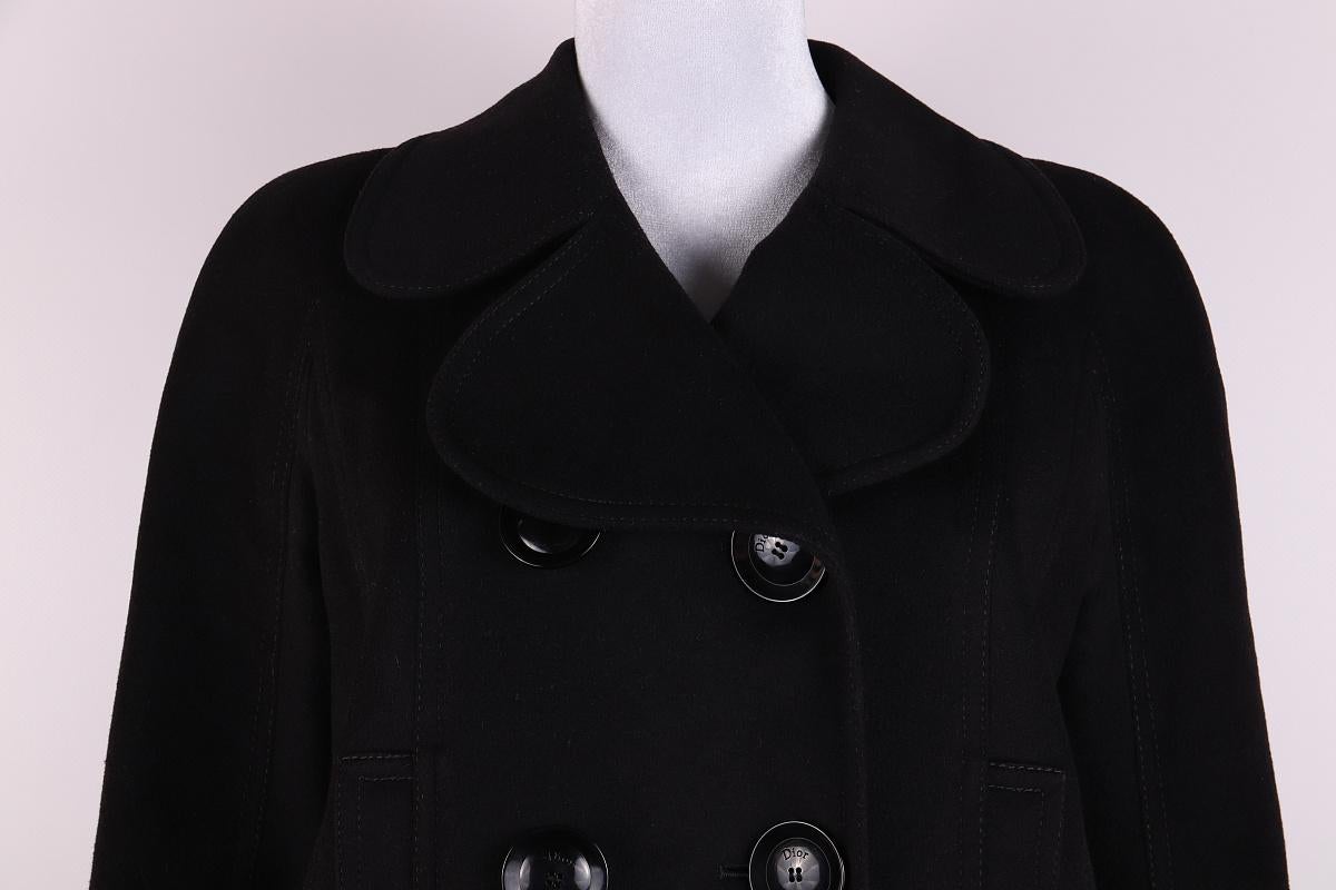 2005 Christian Dior & Galliano Manteau en laine et cachemire en vente 5