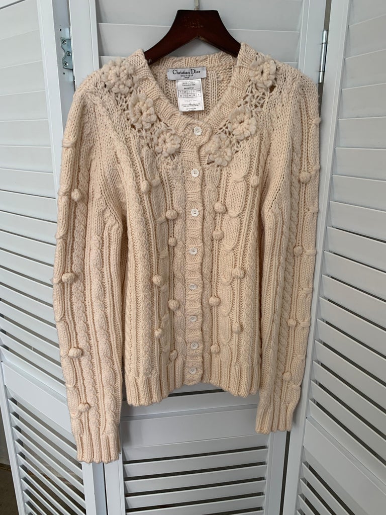 2005 Christian Dior and John Galliano wool cardigan IT 44 For Sale