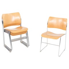 2005 David Rowland Silla de comedor apilable 40/4, roble (26x)