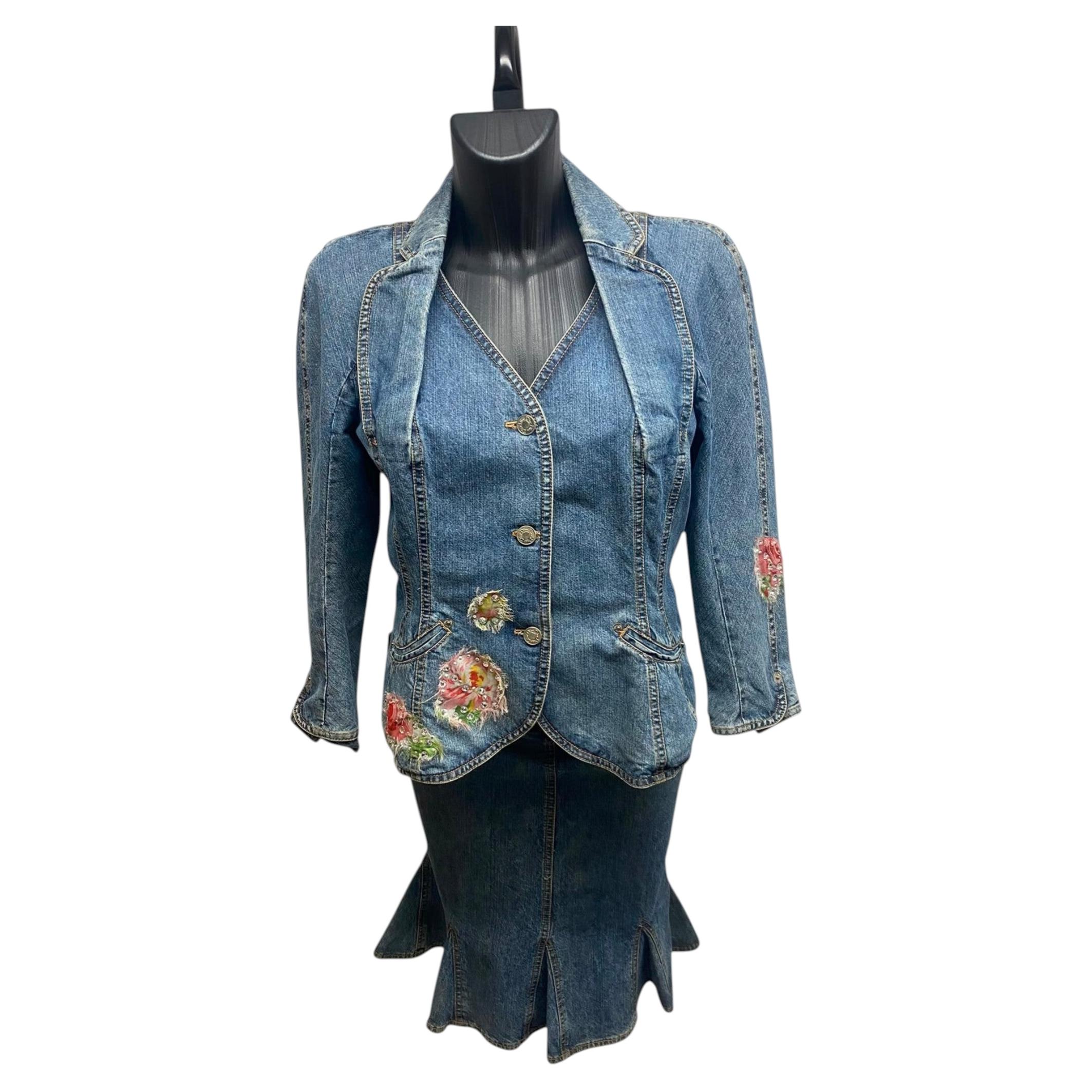 Ensemble veste et jupe en jean « Galliano pour Dior » de 2005