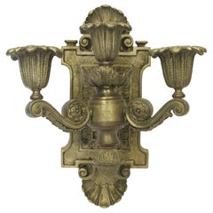 Aplique Imperio de Bronce Fundido Pesado c 3 Luces Cantidad Disponible
