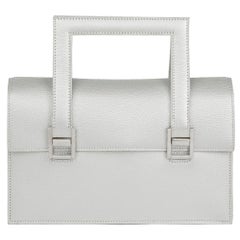 2005 Hermès Silver Metallic Chevre Leather 265 PM