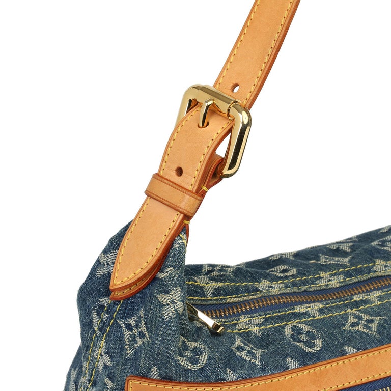Louis Vuitton Denim Monogram Top Handle Bag - 2005 at 1stDibs