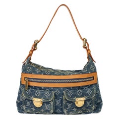 Louis Vuitton Denim Monogram Top Handle Bag - 2005 at 1stDibs