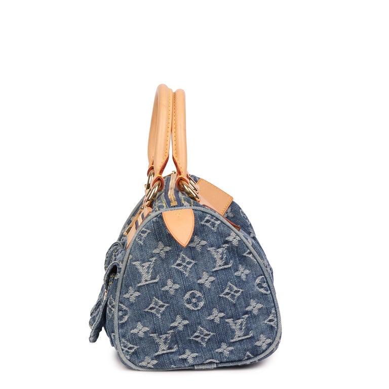 Louis Vuitton Blue Monogram Denim Neo Speedy Bag For Sale at 1stDibs