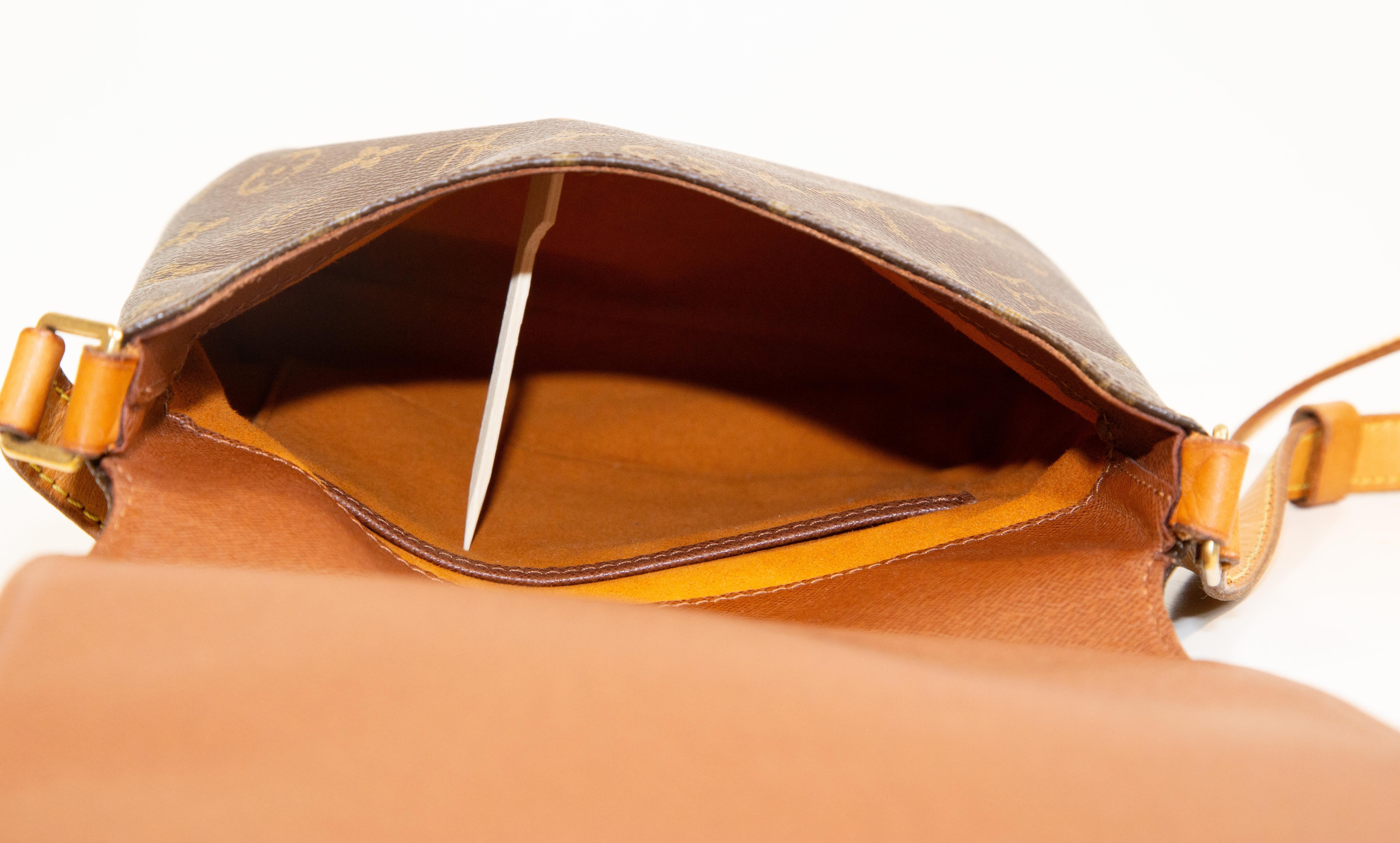2005 Louis Vuitton Brown Monogram Canvas Musette Salsa Crossbody Bag For Sale 8