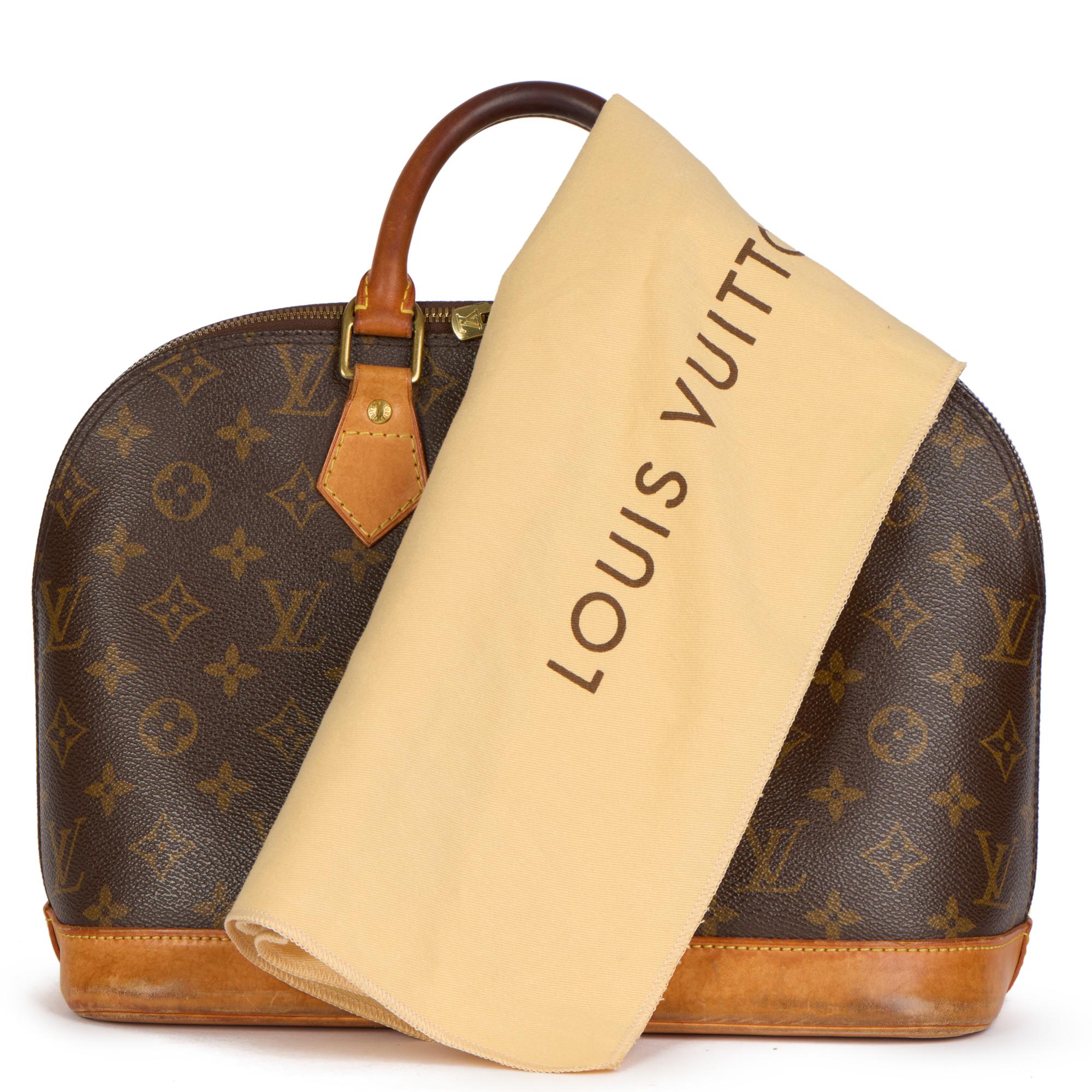 2005 Louis Vuitton Brown Monogram Coated Canvas & Vachetta Leather Alma PM 8