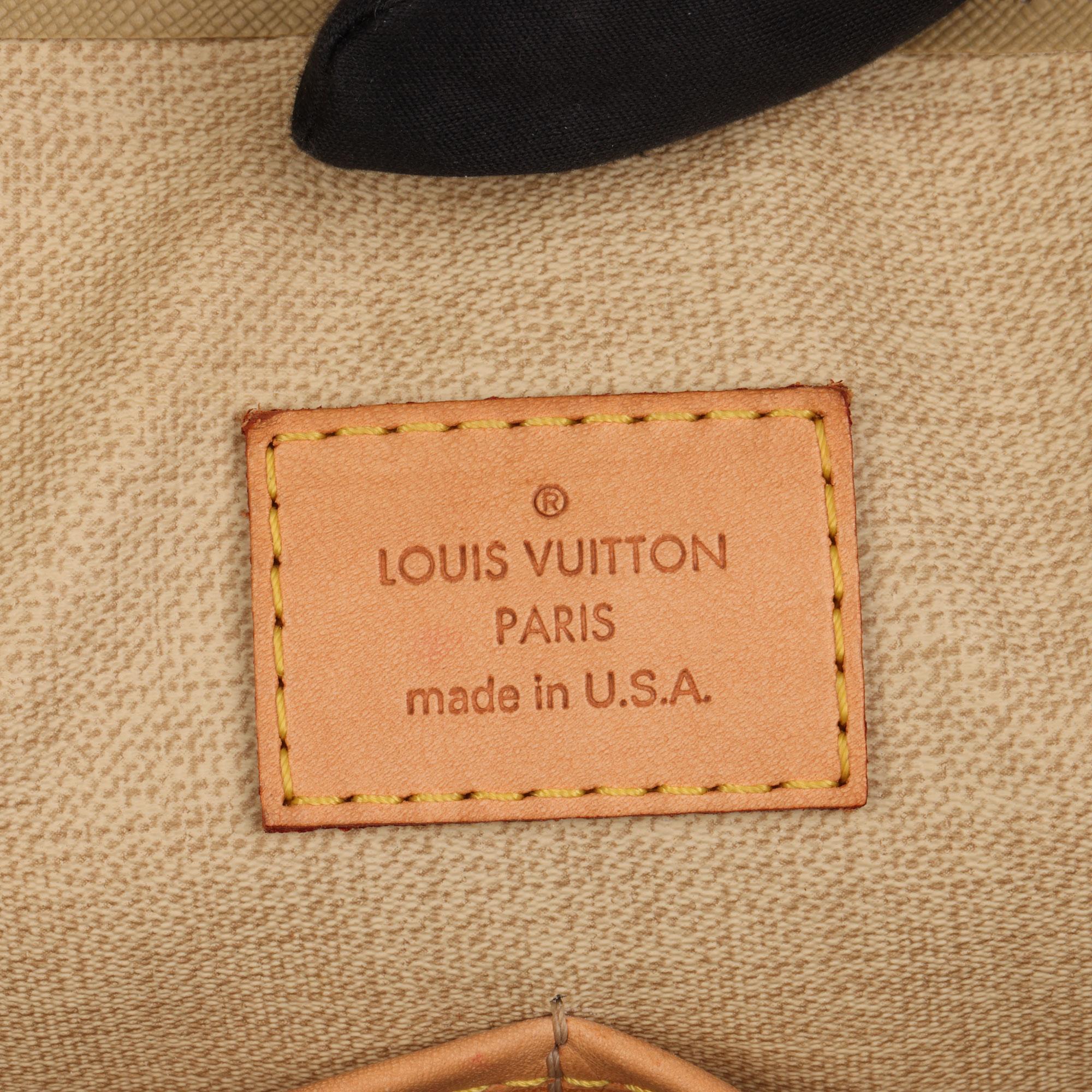 2005 Louis Vuitton Brown Monogram Coated Canvas & Vachetta Leather Trouville 5