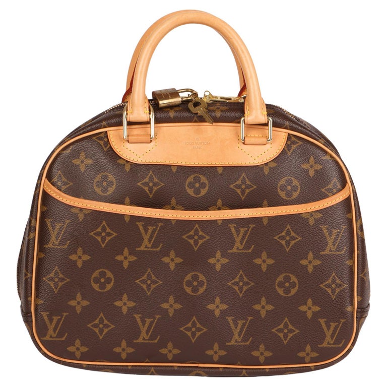 Louis Vuitton Trouville Brown Gold Plated Handbag (Pre-Owned)