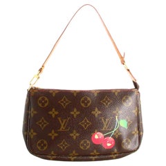 2005 Louis Vuitton Mini Handbag Canvas Monogram Cherry 