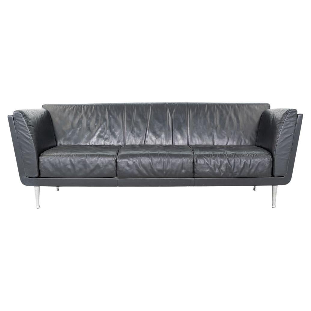 2005 Mark Goetz per Herman Miller Divano in pelle nera e noce