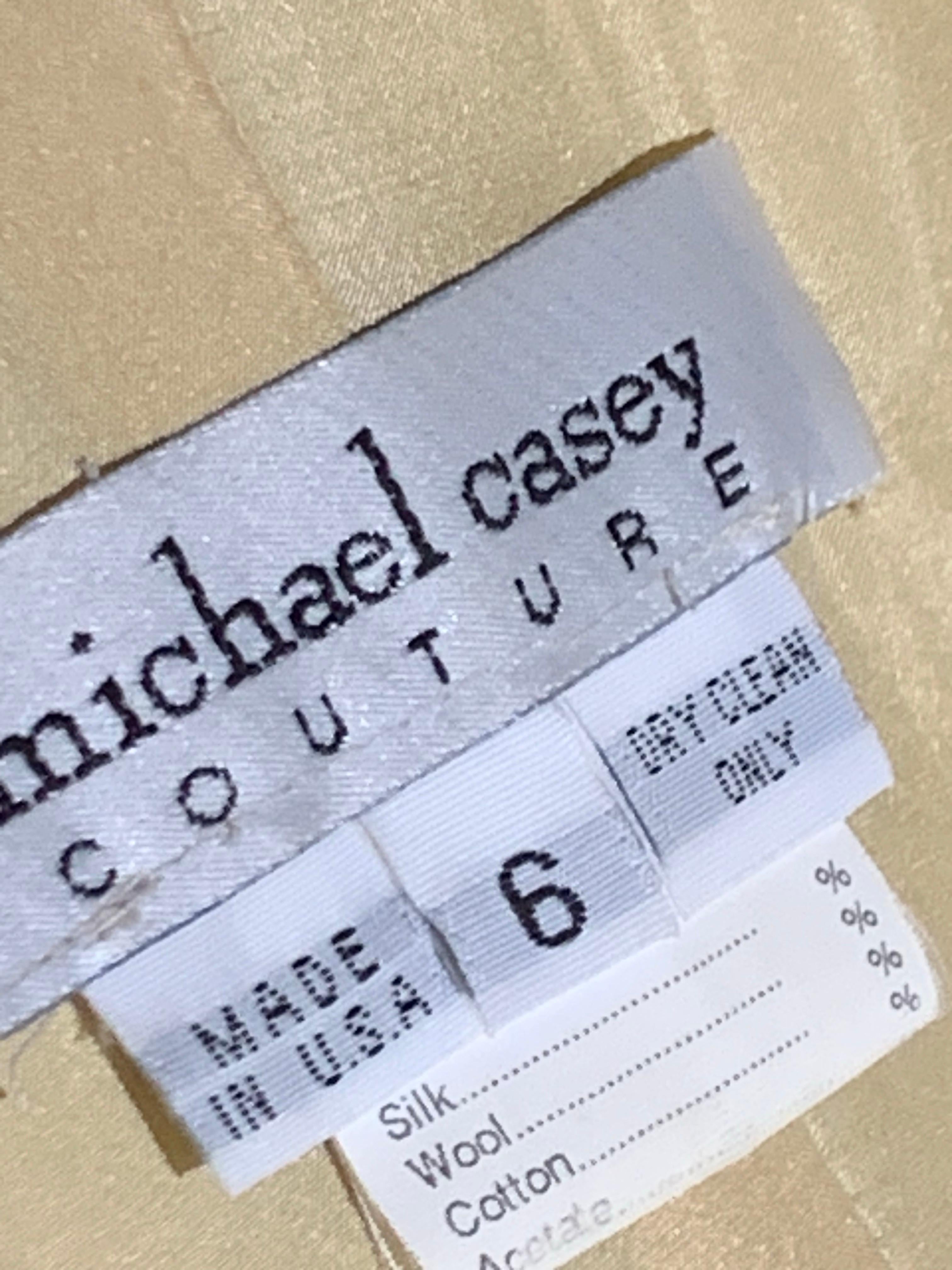 2005 Michael Casey Gold Taffeta Gown Worn By Patty Labelle for Album Cover For Sale 12
