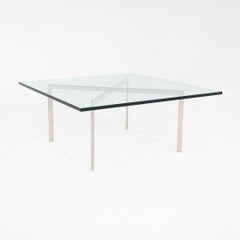 2005 Mies van der Rohe for Knoll Barcelona Coffee Table in Steel and Glass