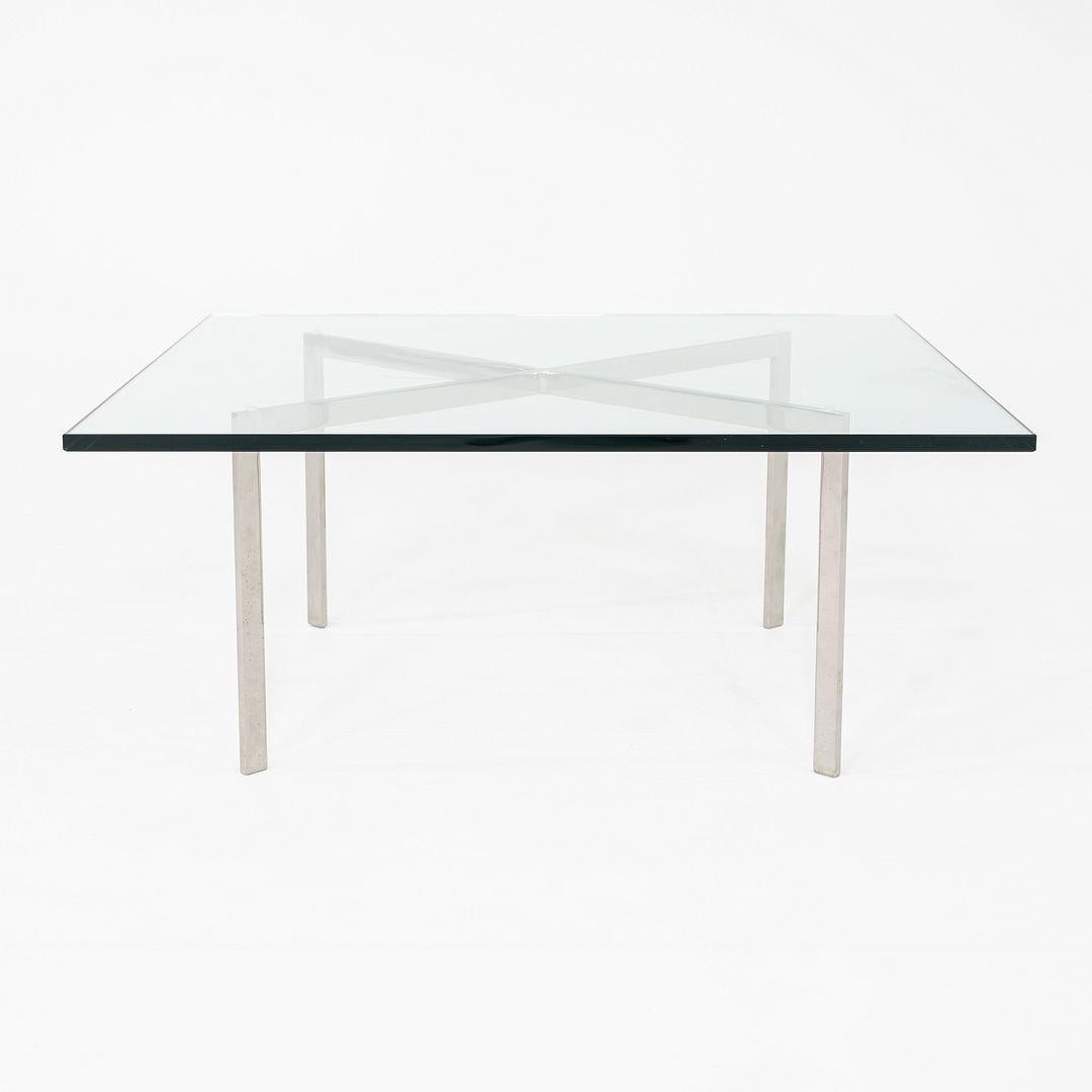 Américain 2005 Mies van der Rohe pour Knoll Table basse Barcelona en acier et verre en vente
