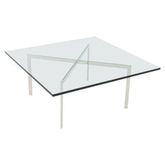 2005 Mies van der Rohe for Knoll Barcelona Coffee Table in Steel and Glass