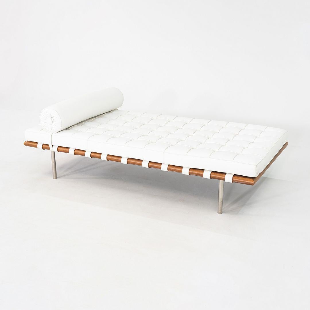 Méridienne Barcelona de Mies van der Rohe pour Knoll en cuir Spinneybeck Espana, 2005 en vente 4