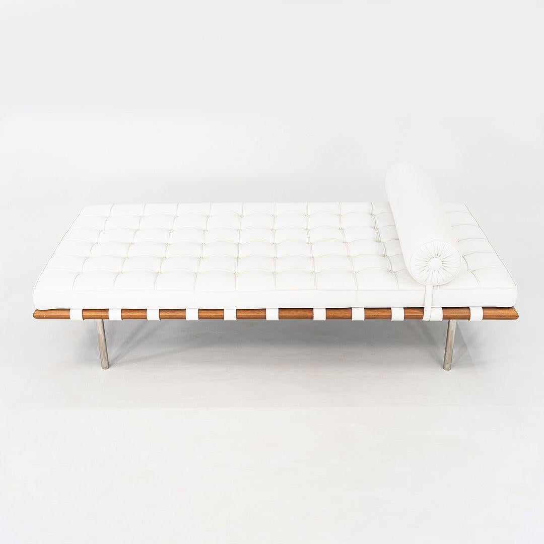 Méridienne Barcelona de Mies van der Rohe pour Knoll en cuir Spinneybeck Espana, 2005 en vente 5
