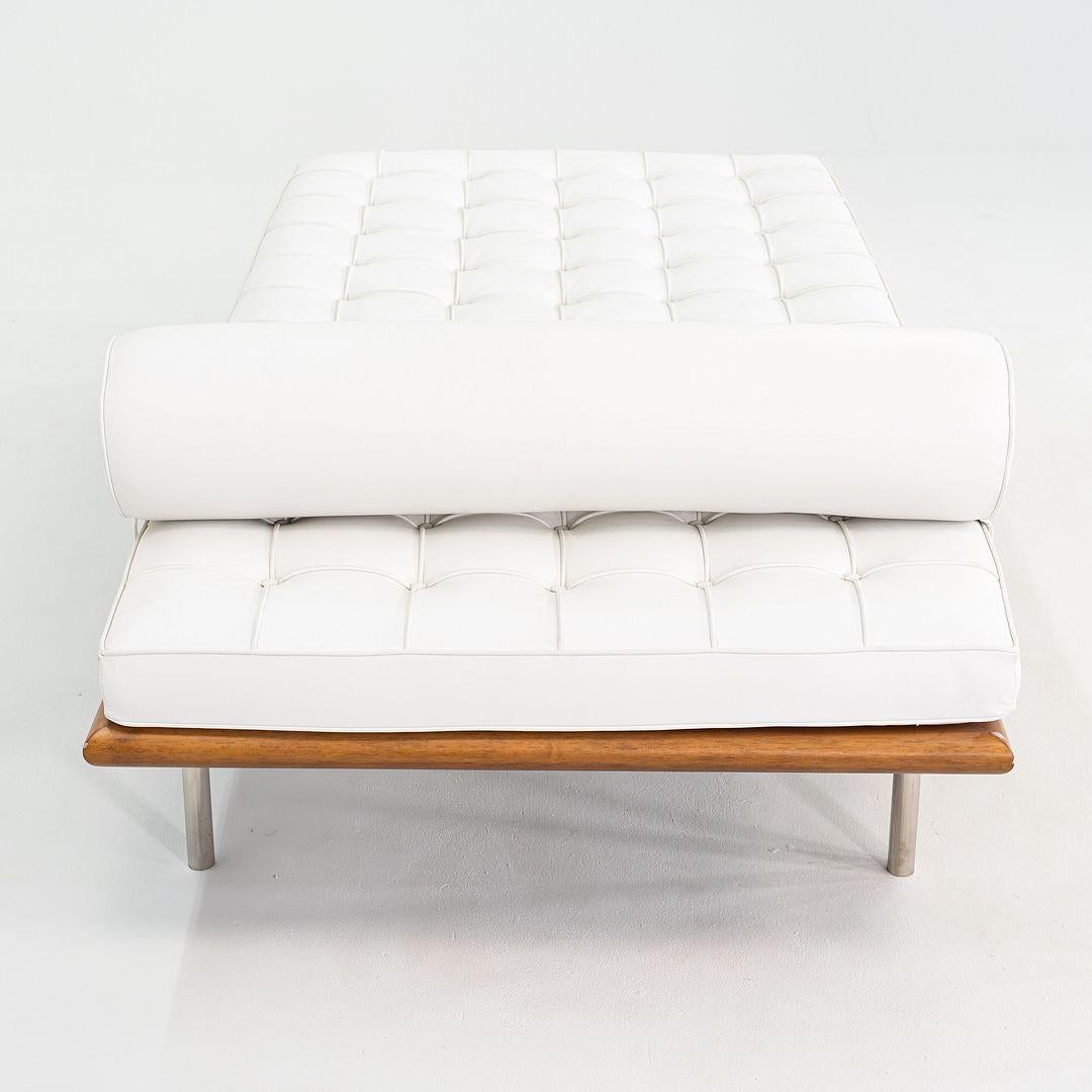 Méridienne Barcelona de Mies van der Rohe pour Knoll en cuir Spinneybeck Espana, 2005 en vente 1
