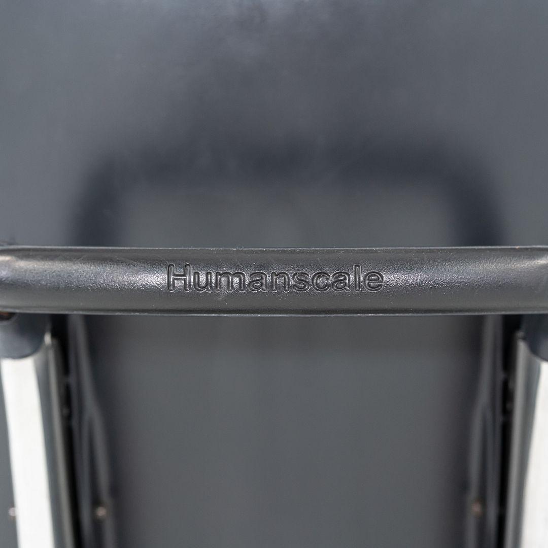 Aluminum 2005 Niels Diffrient for Humanscale Freedom Desk Chair in Black Leather For Sale