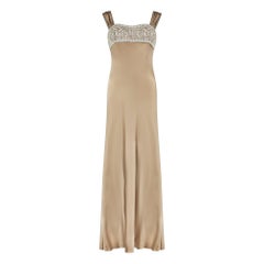 2005 Oscar De La Renta - Abito in seta con perline di cristallo