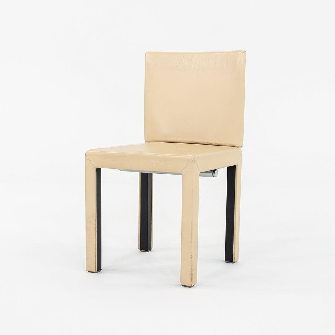 2005 Paolo Piva for B&B ltalia Arcadia Dining Side Chair in Tan Leather For Sale 4