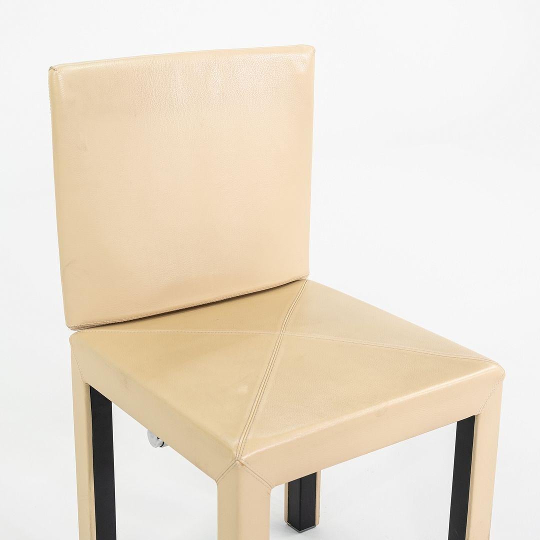 2005 Paolo Piva for B&B ltalia Arcadia Dining Side Chair in Tan Leather For Sale 5