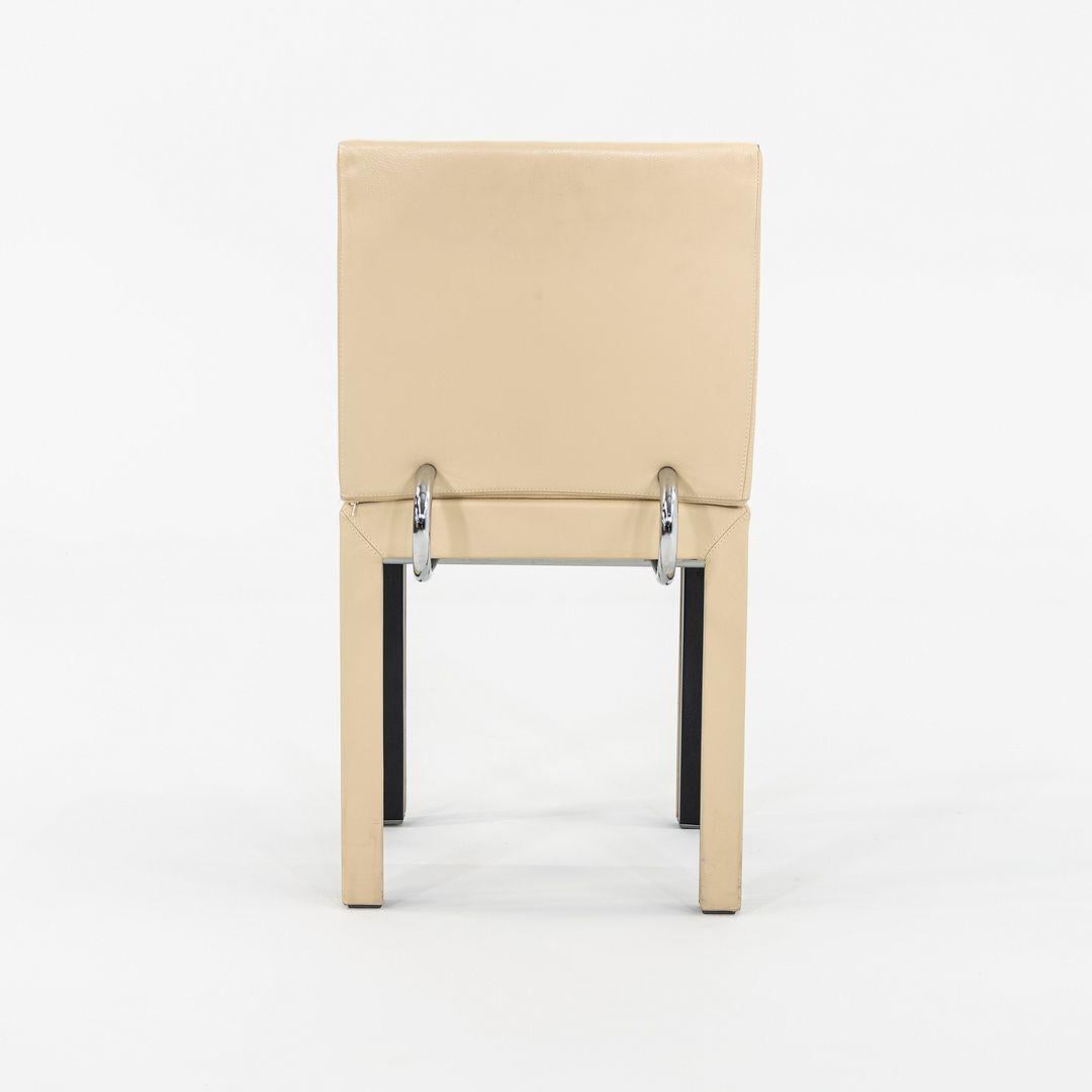 Modern 2005 Paolo Piva for B&B ltalia Arcadia Dining Side Chair in Tan Leather For Sale