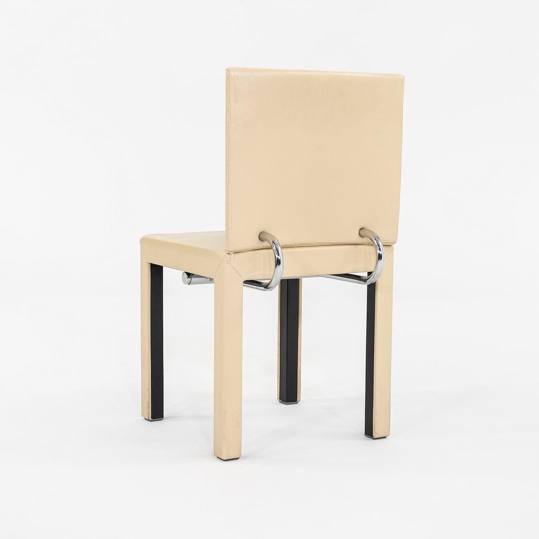 Italian 2005 Paolo Piva for B&B ltalia Arcadia Dining Side Chair in Tan Leather For Sale