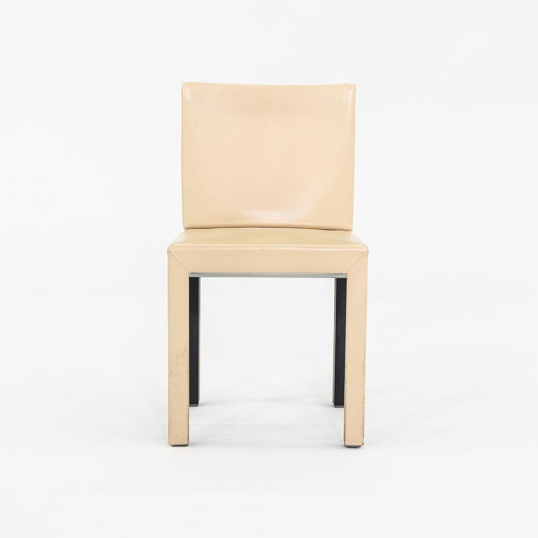 2005 Paolo Piva for B&B ltalia Arcadia Dining Side Chair in Tan Leather For Sale 1