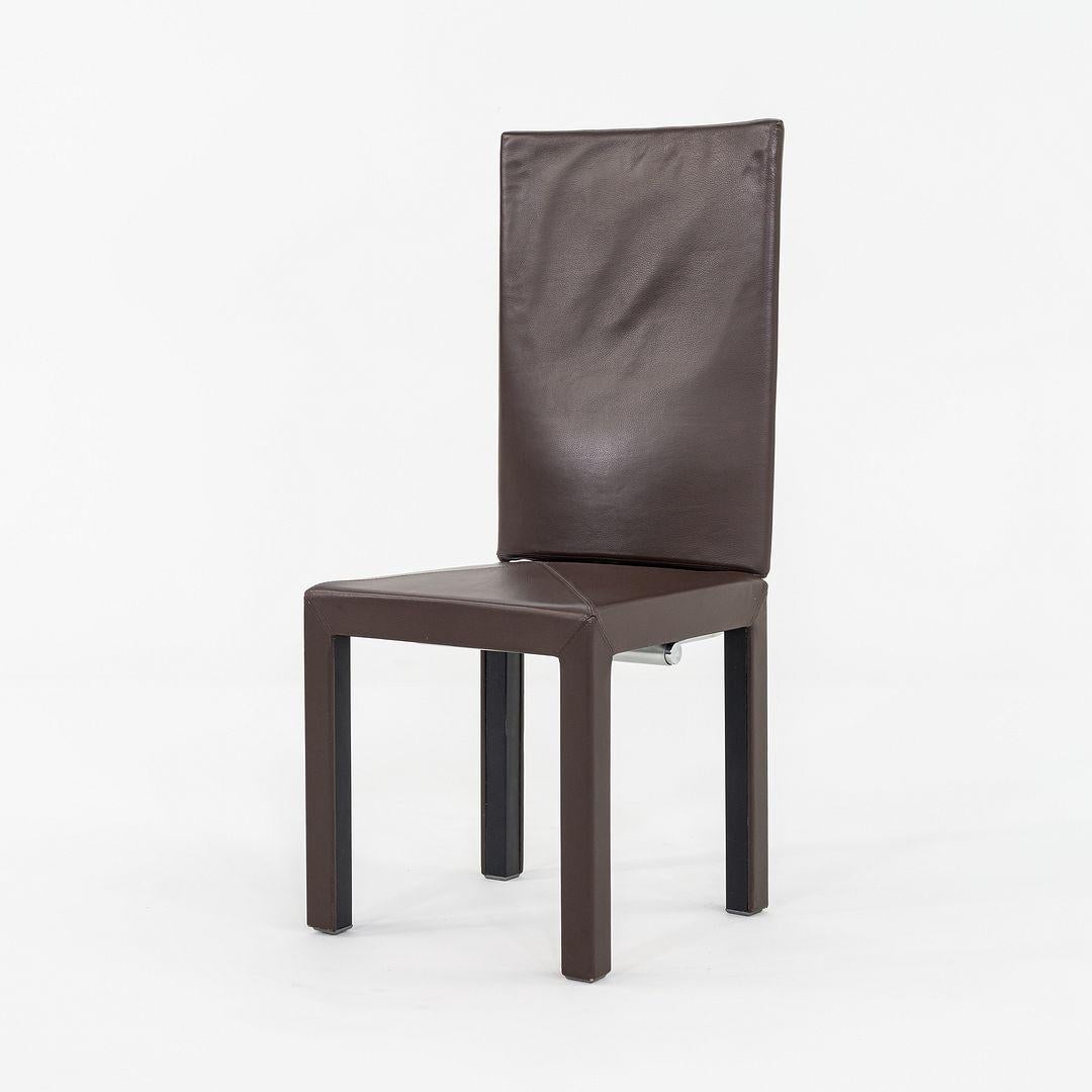 2005 Paolo Piva for B&B ltalia Arcadia High Back Dining Side Chair in Leather For Sale 3