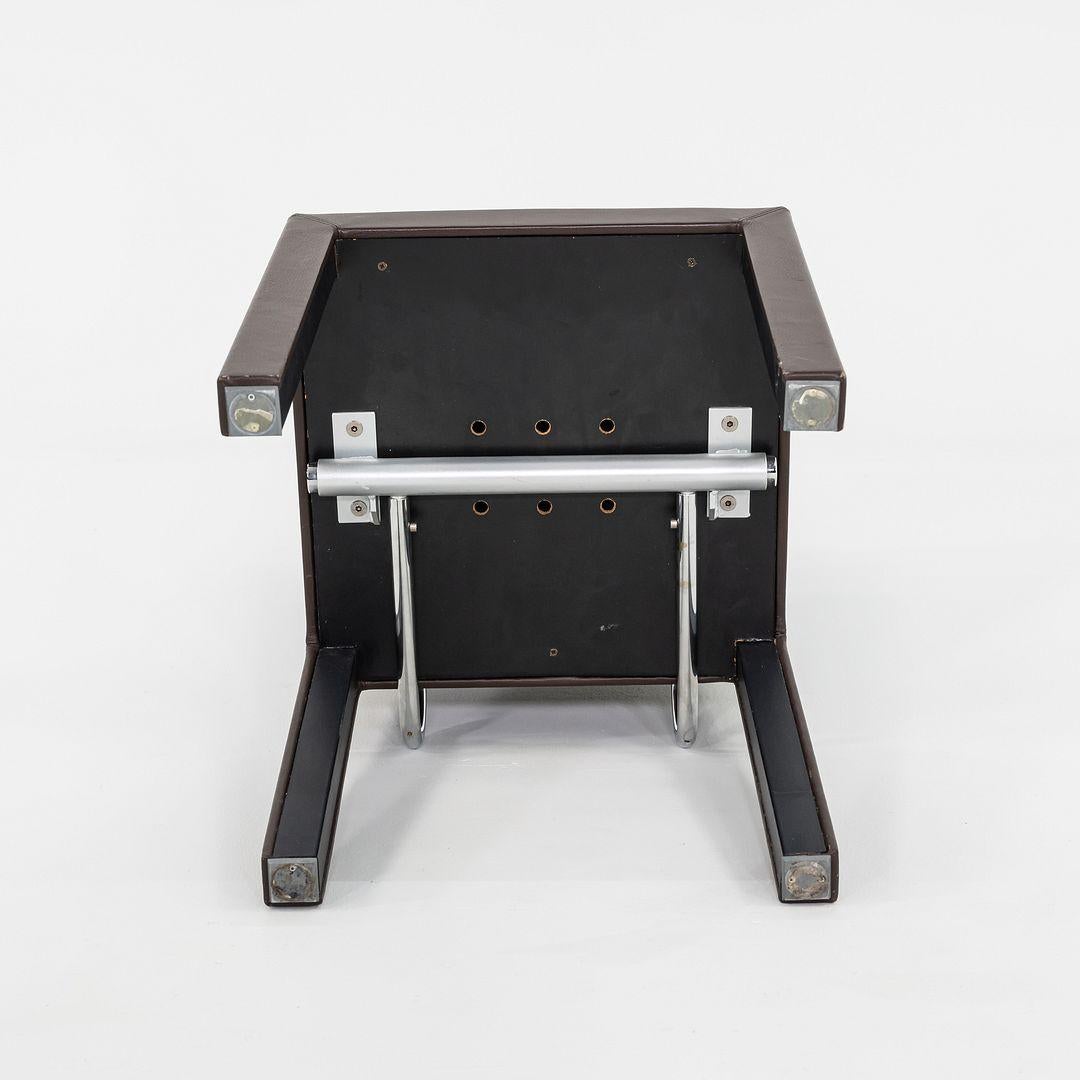 2005 Paolo Piva for B&B ltalia Arcadia High Back Dining Side Chair in Leather For Sale 4