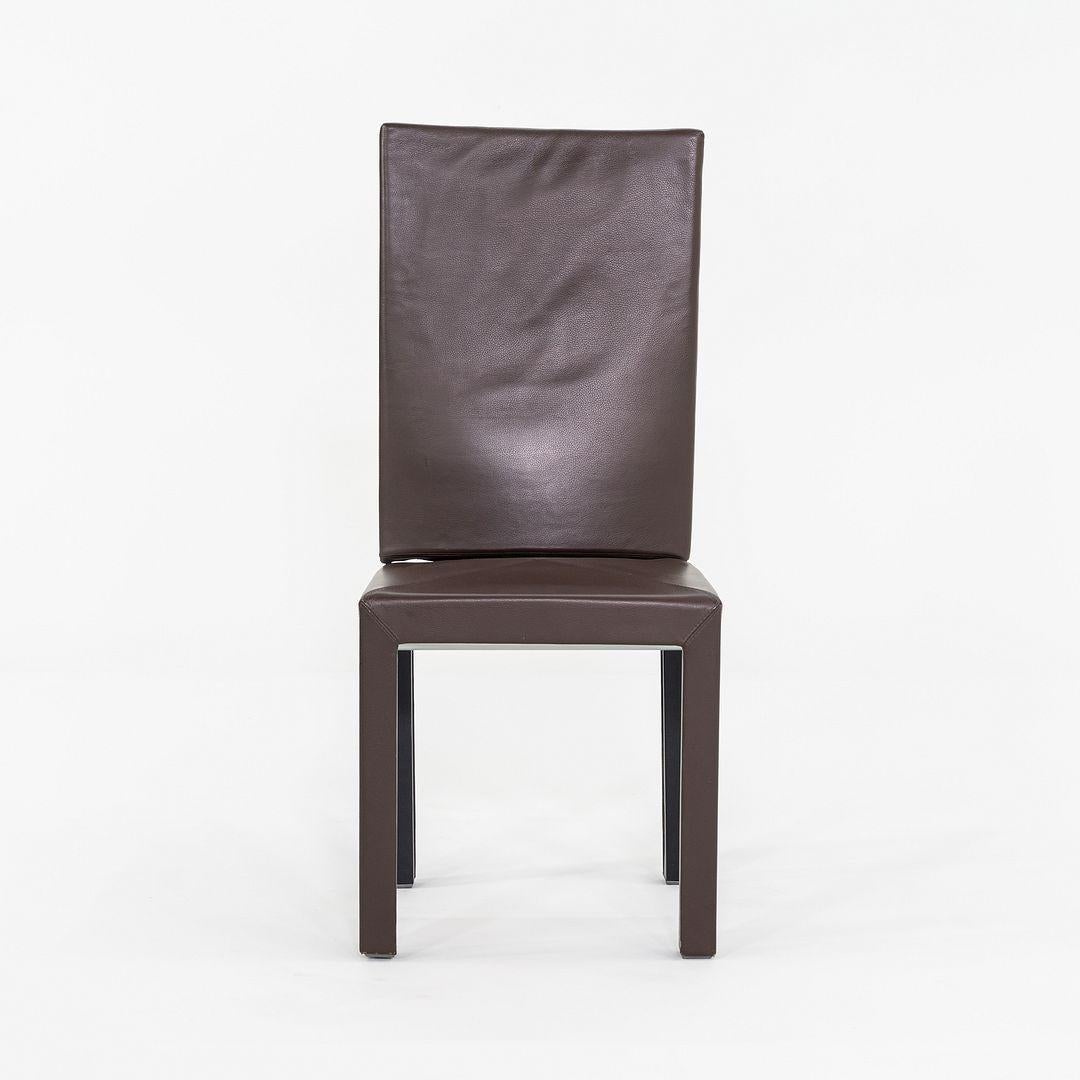 2005 Paolo Piva for B&B ltalia Arcadia High Back Dining Side Chair in Leather For Sale 2