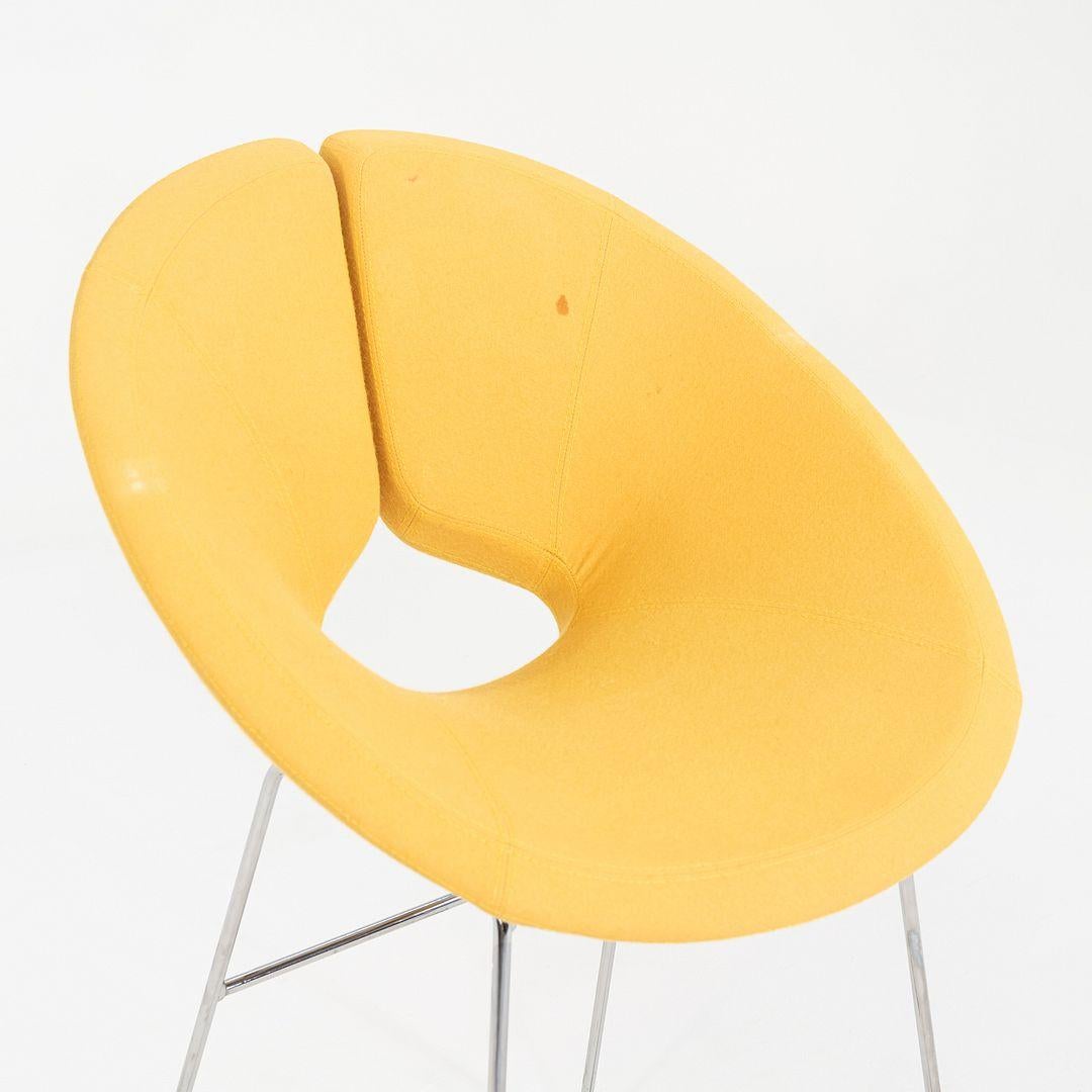 2005 Patrick Norguet para Artifort Taburete de mostrador Apollo de tela amarilla Moderno en venta