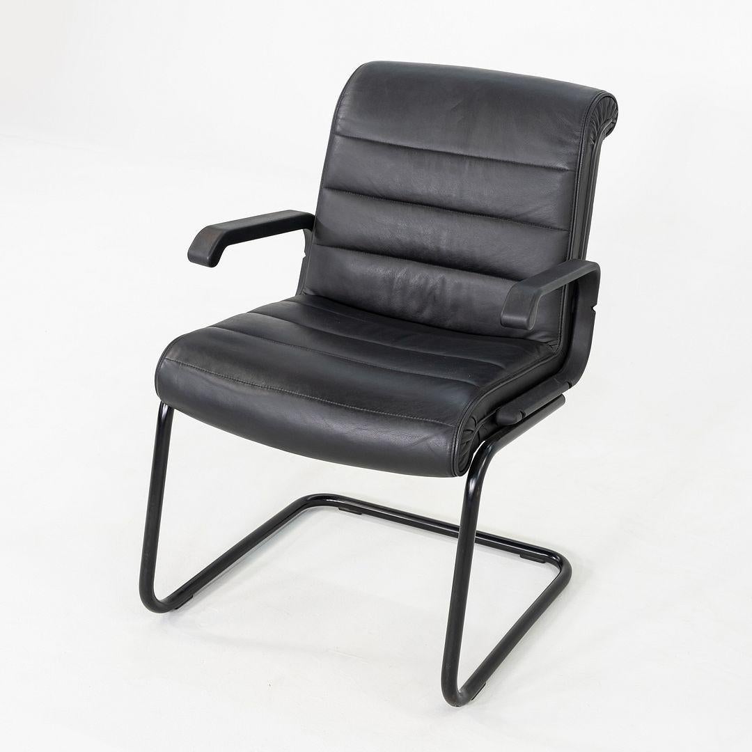 Americano 2005 Richard Sapper per Knoll - Sedie Executive in pelle nera in vendita