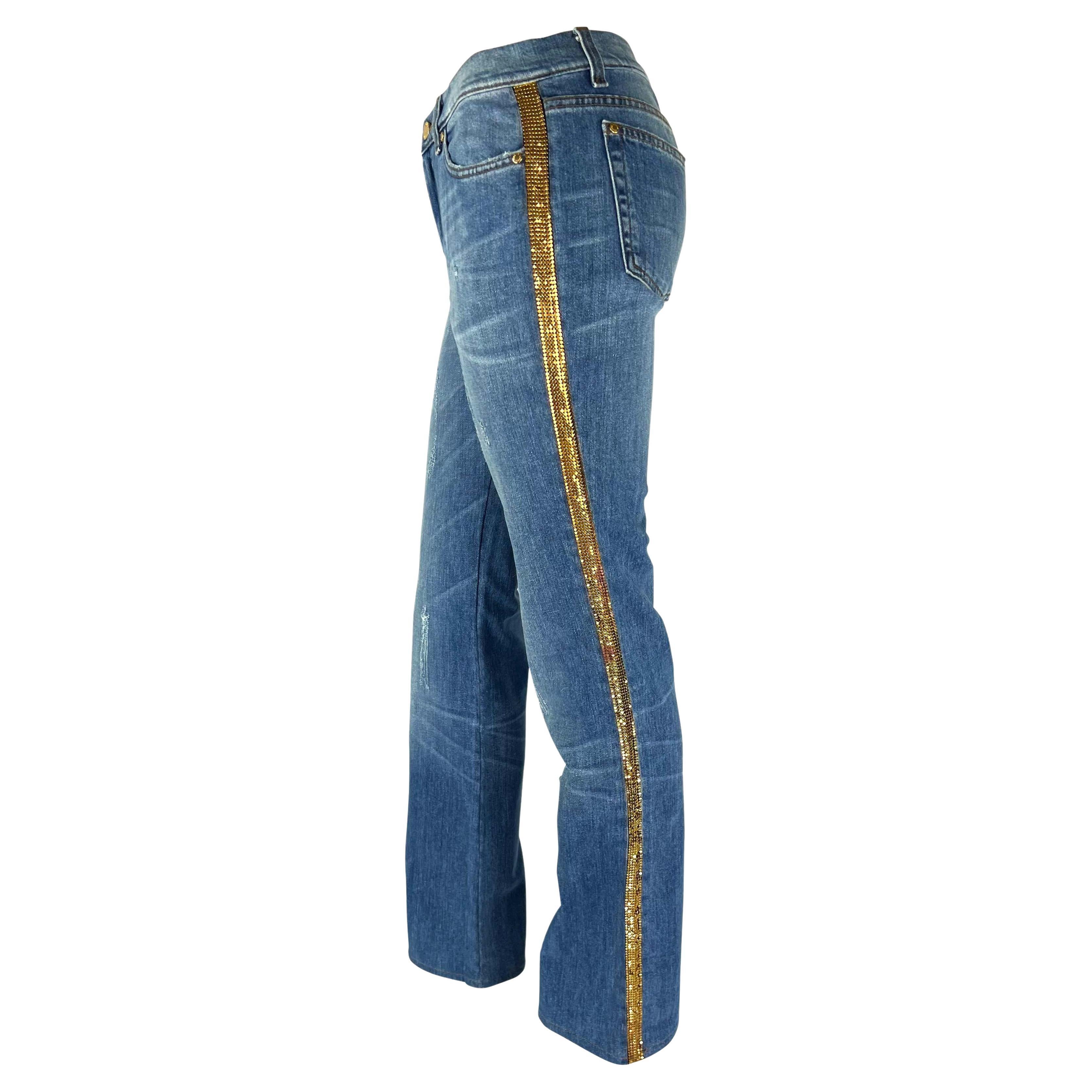 jeans with rhinestones down the side