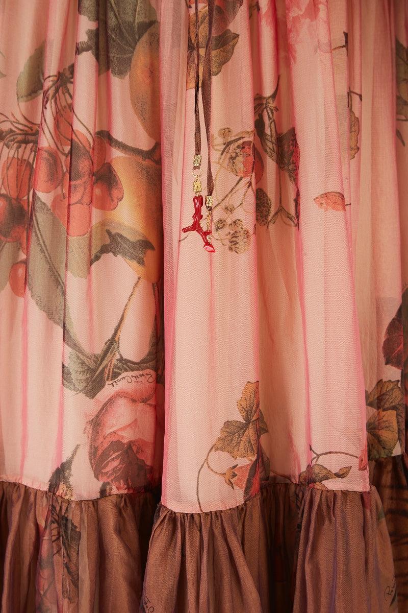 Robe longue à fleurs en soie documentée du défilé Roberto Cavalli, 2005 Excellent état - En vente à London, GB