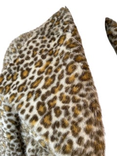 2005 runway faux fur leopard Bernhard Willhelm skirt suit