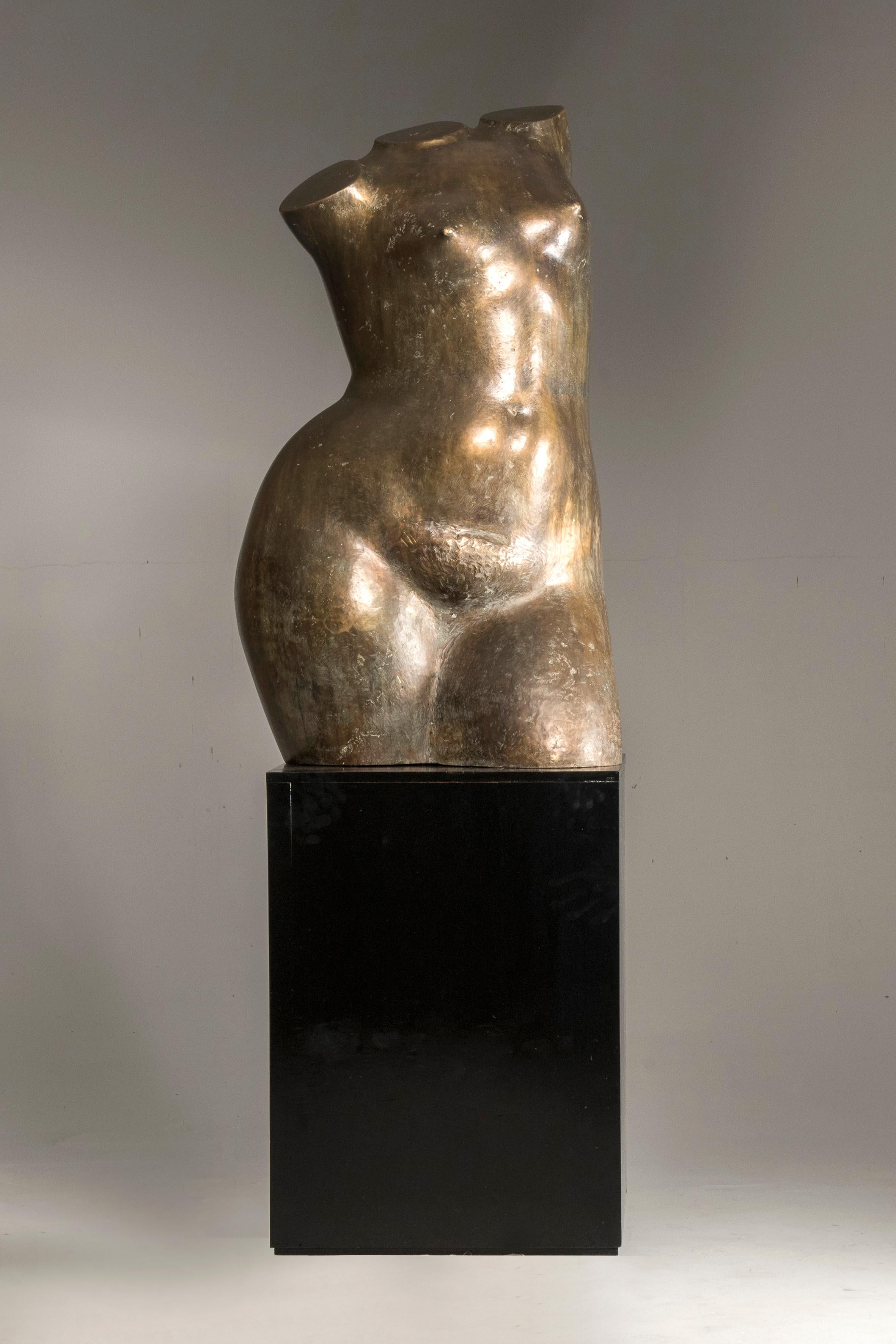 Bronze statue by V.V. Artemenkov, A Russian sculptor born in Moscow in 1960. This piece of work from 2005 represents a feminine nude of a woman. It is present the certificate stating the genuinely and the originality of the piece. Tirage 1/4. The