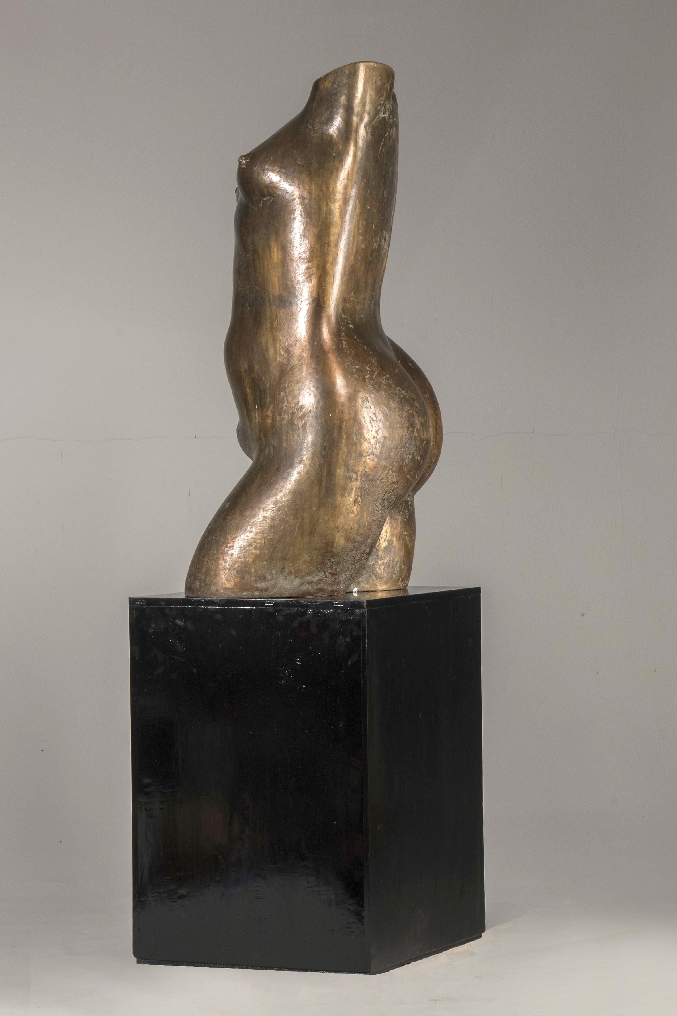 Contemporary 2005 Russian Artemenkov Bronze Feminine Nude Woman Bronze Statue