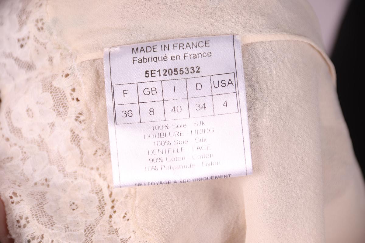 2005 s/s Christian Dior & Galliano Primavera / Verano 2005 Pasarela Top de seda en venta 7