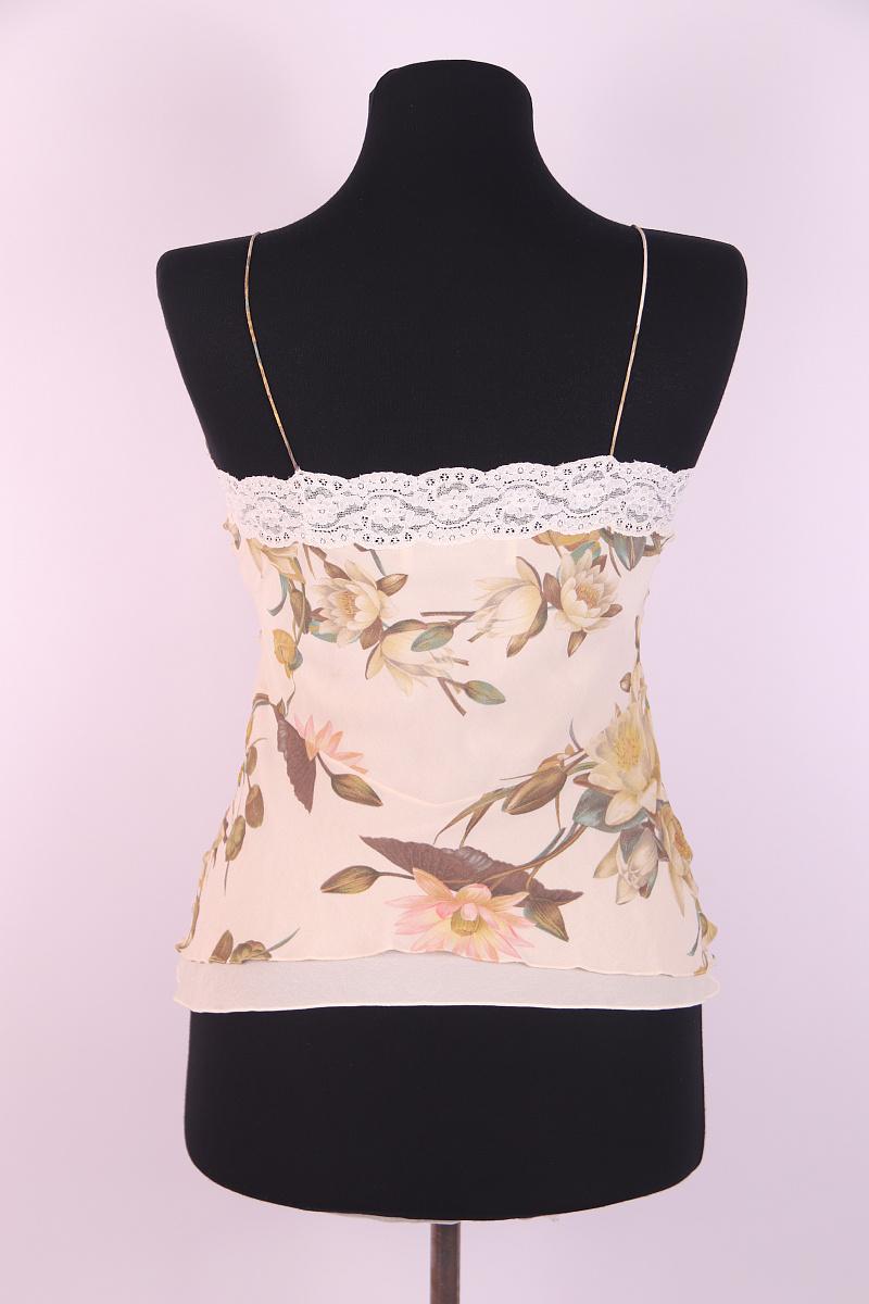 2005 s/s Christian Dior & Galliano Primavera / Verano 2005 Pasarela Top de seda en venta 1