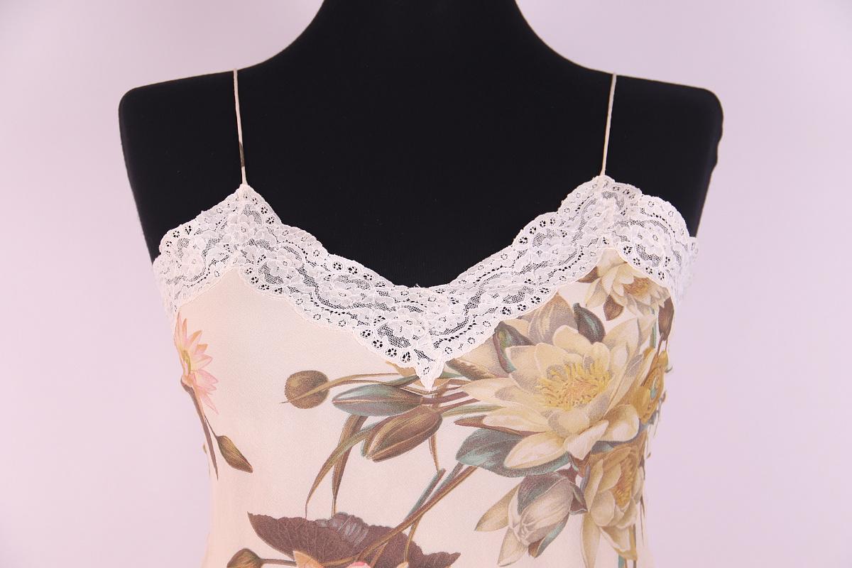 2005 s/s Christian Dior & Galliano Primavera / Verano 2005 Pasarela Top de seda en venta 2